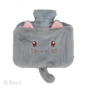 کیسه آب گرم پولیشی مدل گربه دم دار-طوسی