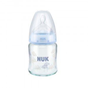 شیشه شیر ناک Nuk پیرکس 120 میلی لیتر (رنگ آبی)