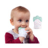 دستکش دندانگیر نوزاد (صورتی ستاره دار) (2 عددی)