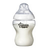 شیشه شیر تامی تیپی tommee tippee مناسب +0 ماه 260 میلی لیتری