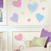 استیکر دیواری اتاق کودک روم میتس roommates طرح Hearts