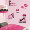 استیکر دیواری اتاق کودک روم میتس roommates طرح Minnie Loves Pink