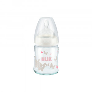 شیشه شیر ناک Nuk پیرکس 120 میلی لیتر (رنگ سفید)